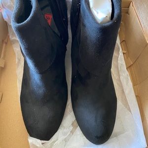 Rebel by ZiGi, Black suede wedges, size 8.5